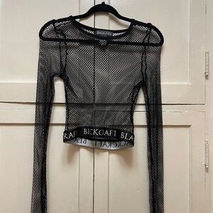 Blackcraft Cult Cropped Fishnet Women’s